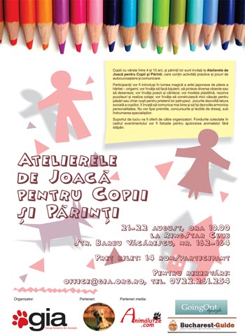 asociatia GIA, Ateliere