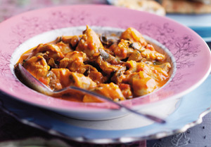 Pui cu rosii si curry