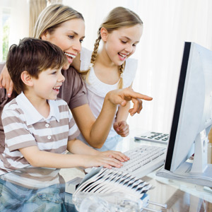 Internet, copil, familie