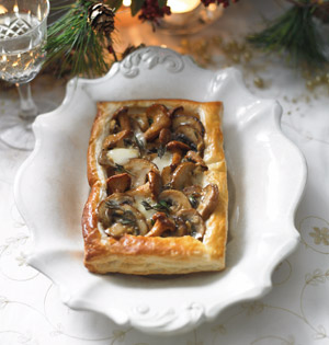 Tarta, branza, ciuperci