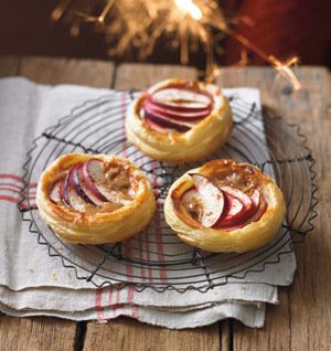 Tarta, mere, caramel