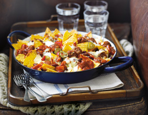 Chiftelute cu fasole si tortilla