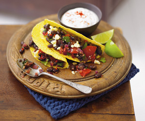 Tacos cu fasole afumata