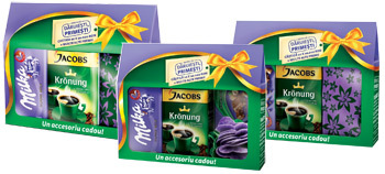 ciocolata Milka, cafea Jacobs