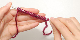 tricotaj, montarea ochiurilor
