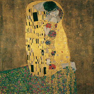 Gustav Klimt: The Kiss (Lovers),1907-1908 ©Belvedere, Wien
