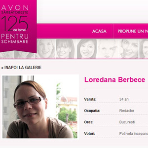 Avon, Loredana Berbece