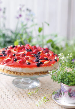 Cheesecake cu fructe de padure