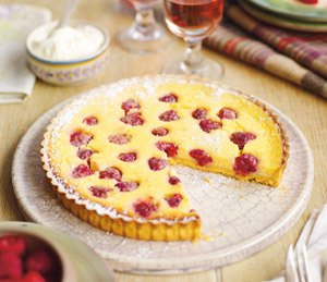 Tarta cu lamaie si zmeura