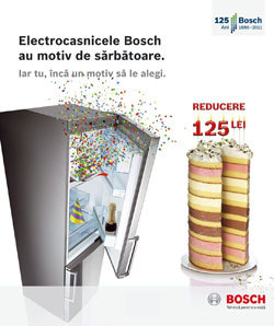 Bosch ofera o reducere aniversara de 125 de lei