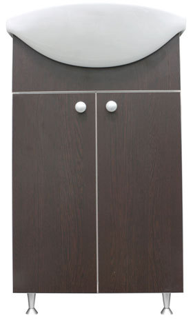 Mobilier baie cu lavoar wenge/alb: 154,7 lei