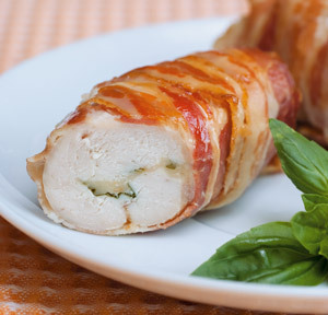 Piept de pui umplut cu sunca de Parma