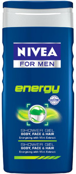 Gel de dus NIVEA FOR MEN Energy