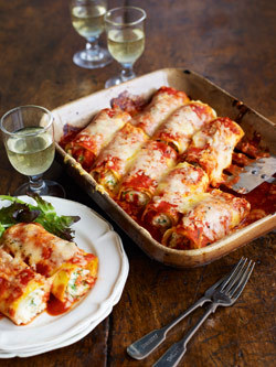 Canelloni cu crab si crevete