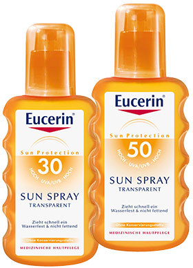 Sprayurile transparente pentru protectie solara SPF50 si SPF30