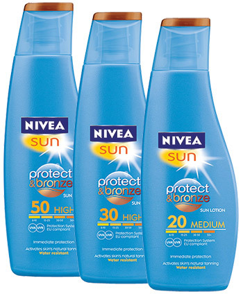 Lotiune de plaja NIVEA SUN Protect & Bronze