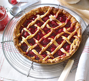 Tarta cu gem de zmeura