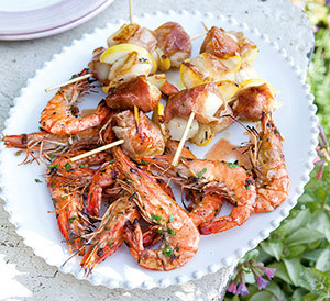 Crevete marinate cu verdeata