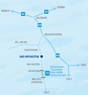 Gastein, harta