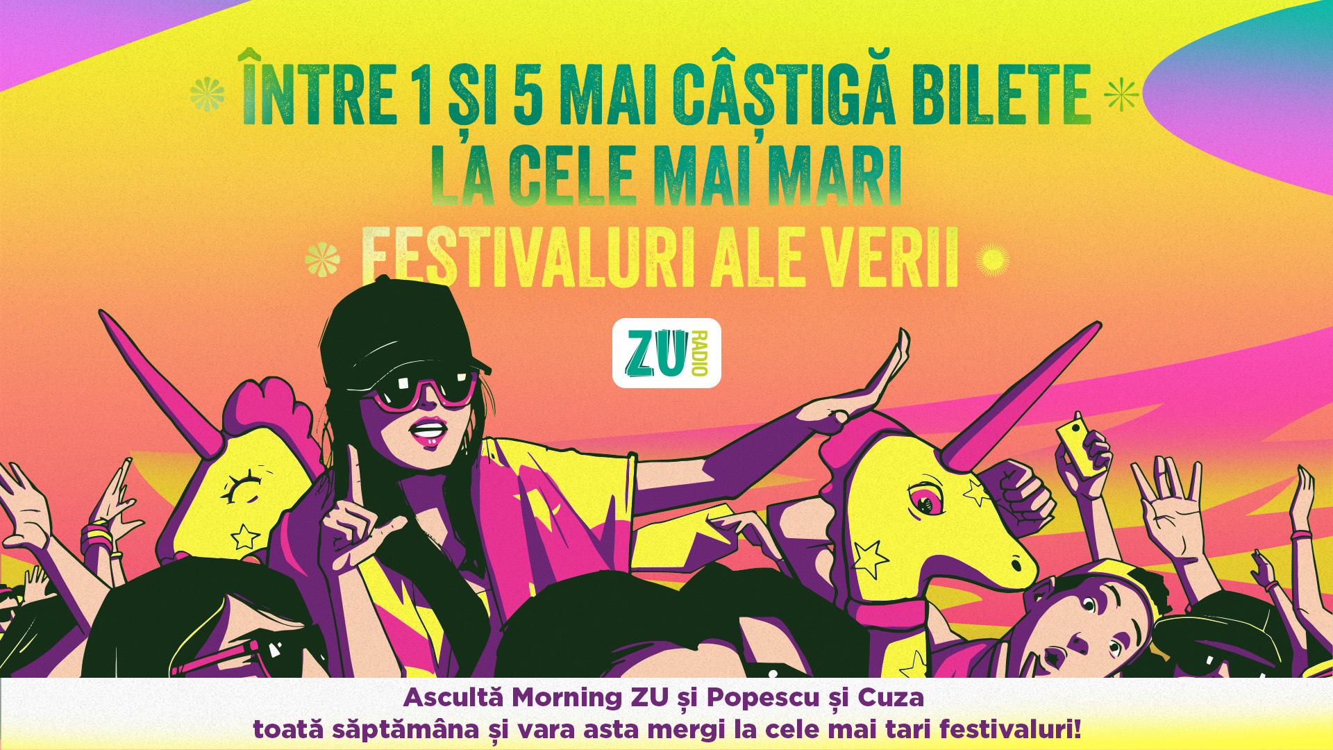 Ascultă Radio ZU și mergi la cele mai mari festivaluri din vara lui